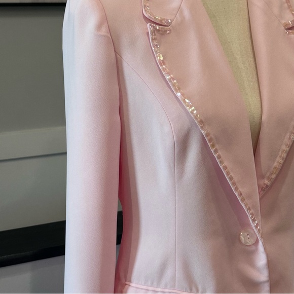 Together, women’s baby pink blazer with iridescent sequin detail. Size 6, xs - Picture 4 of 10